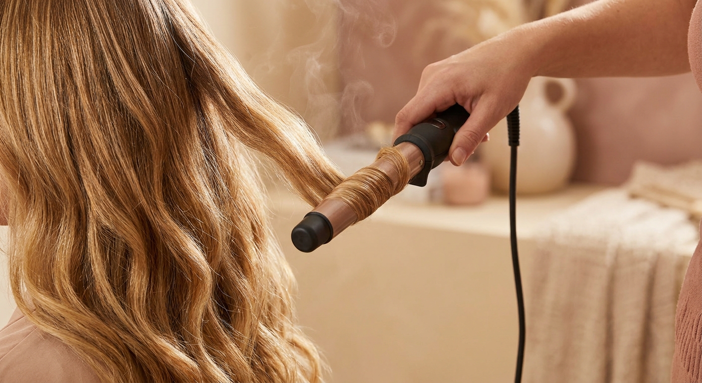 Укладка волос горячим инструментом